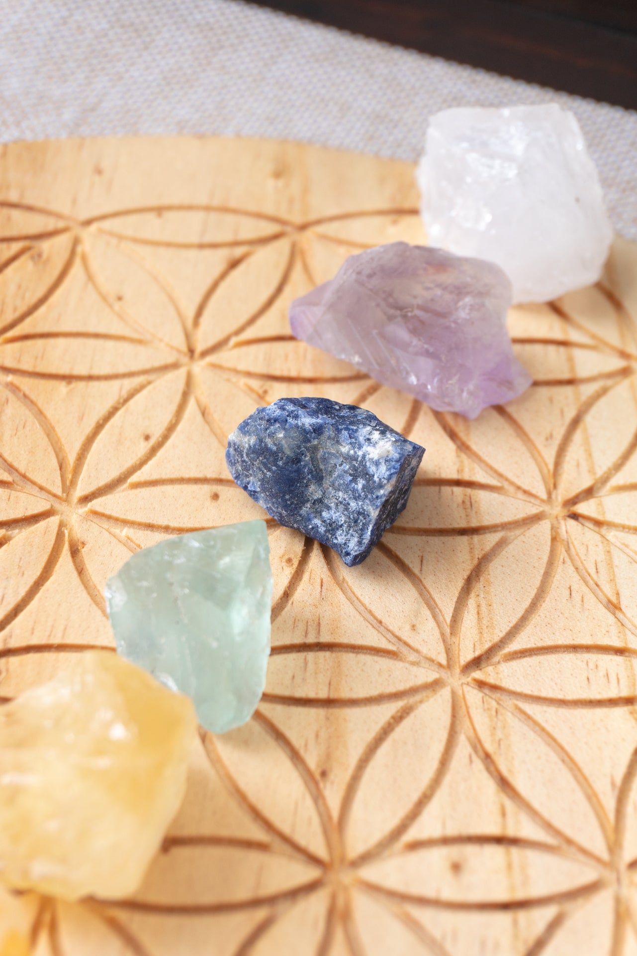 Set Rejilla + Cristales 7 Chakras