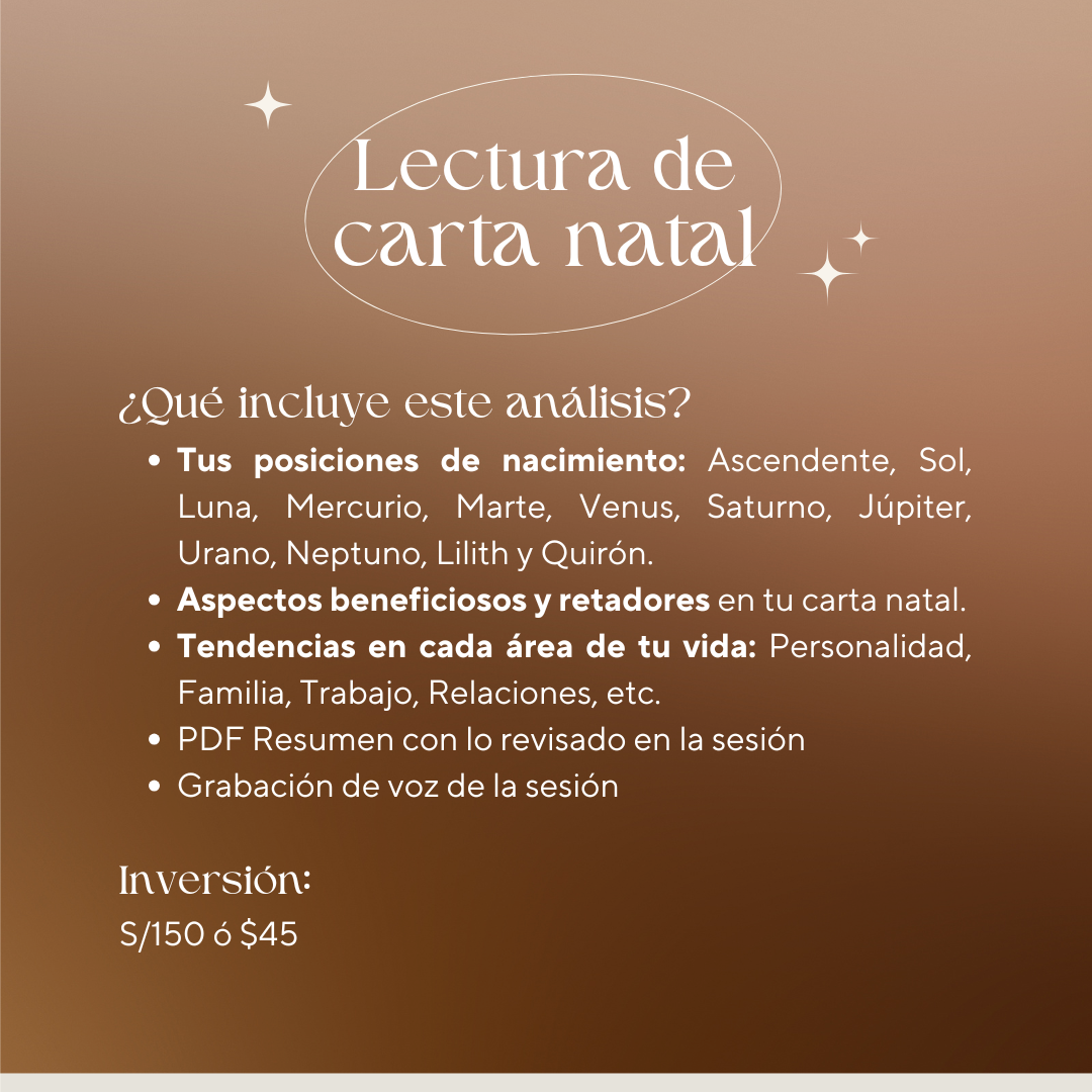 Lectura de carta natal