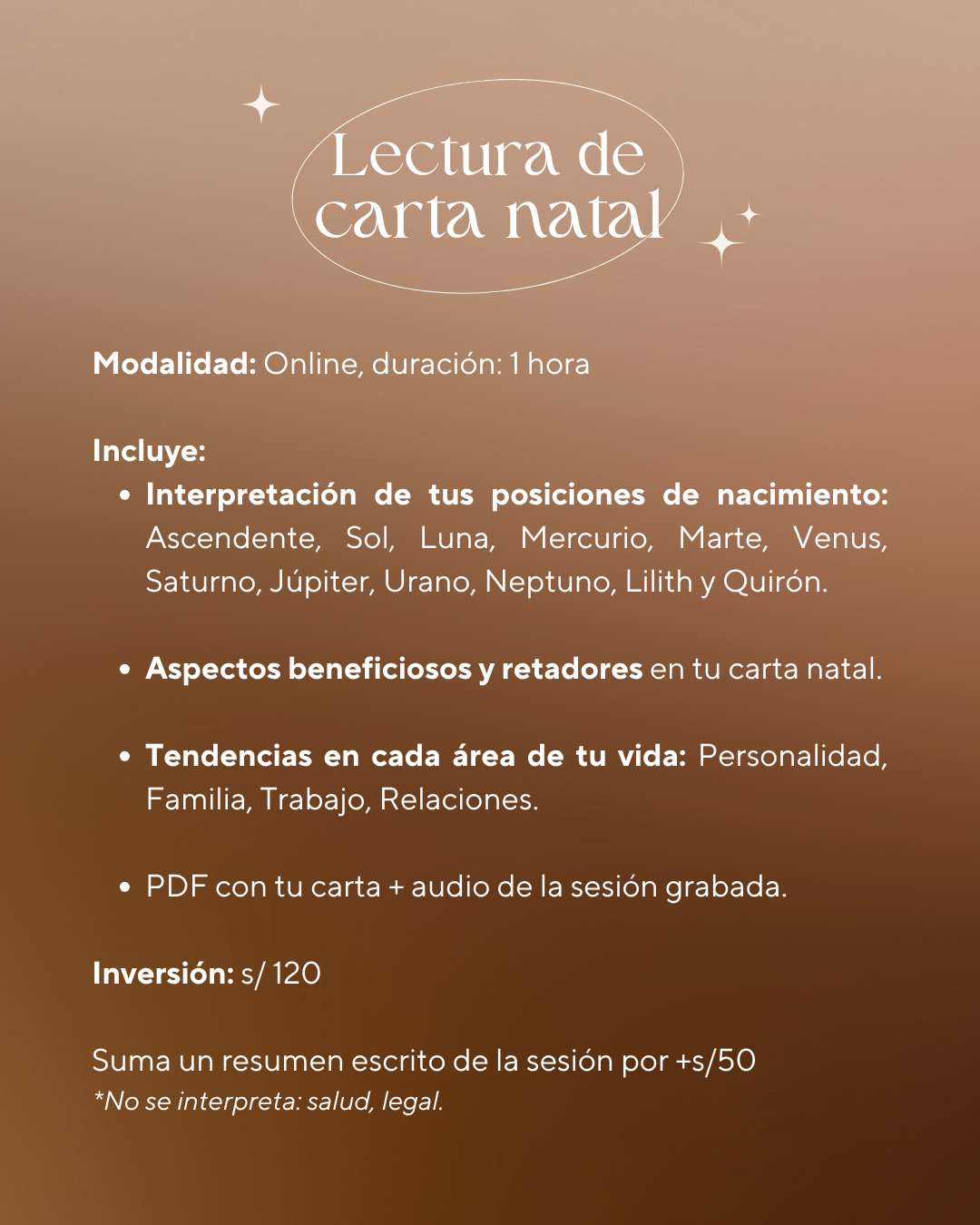 Lectura de carta natal