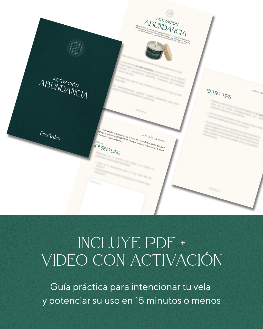 Vela: Abundancia · Canela y manzana