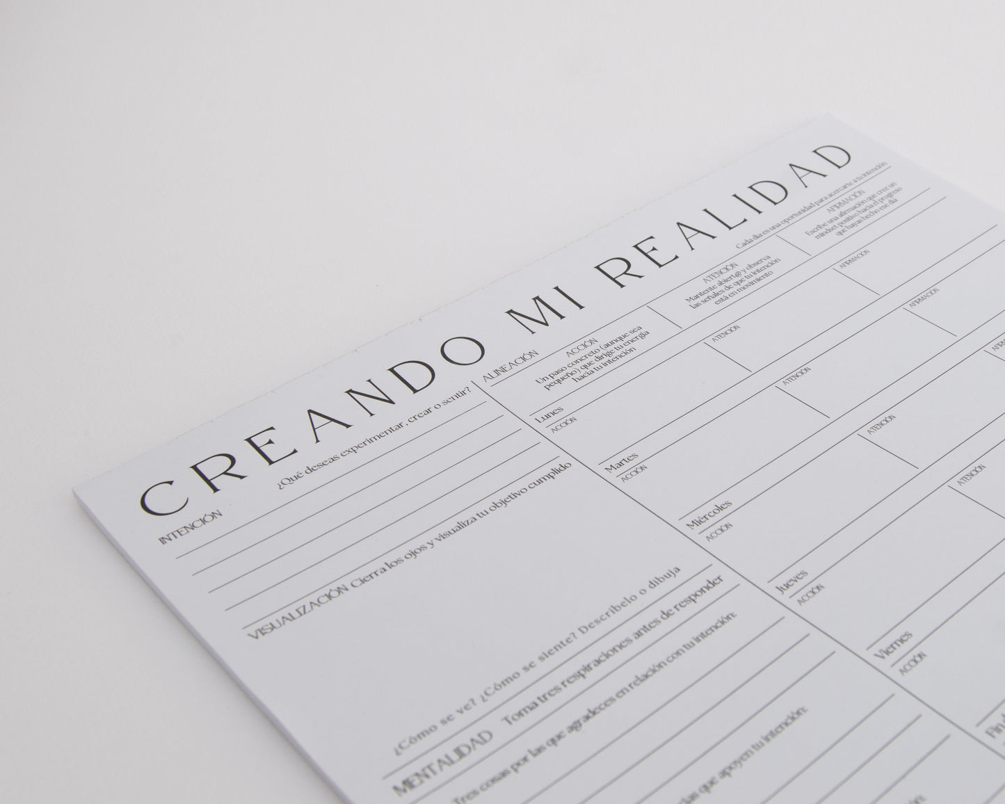 Planner · Creando mi Realidad